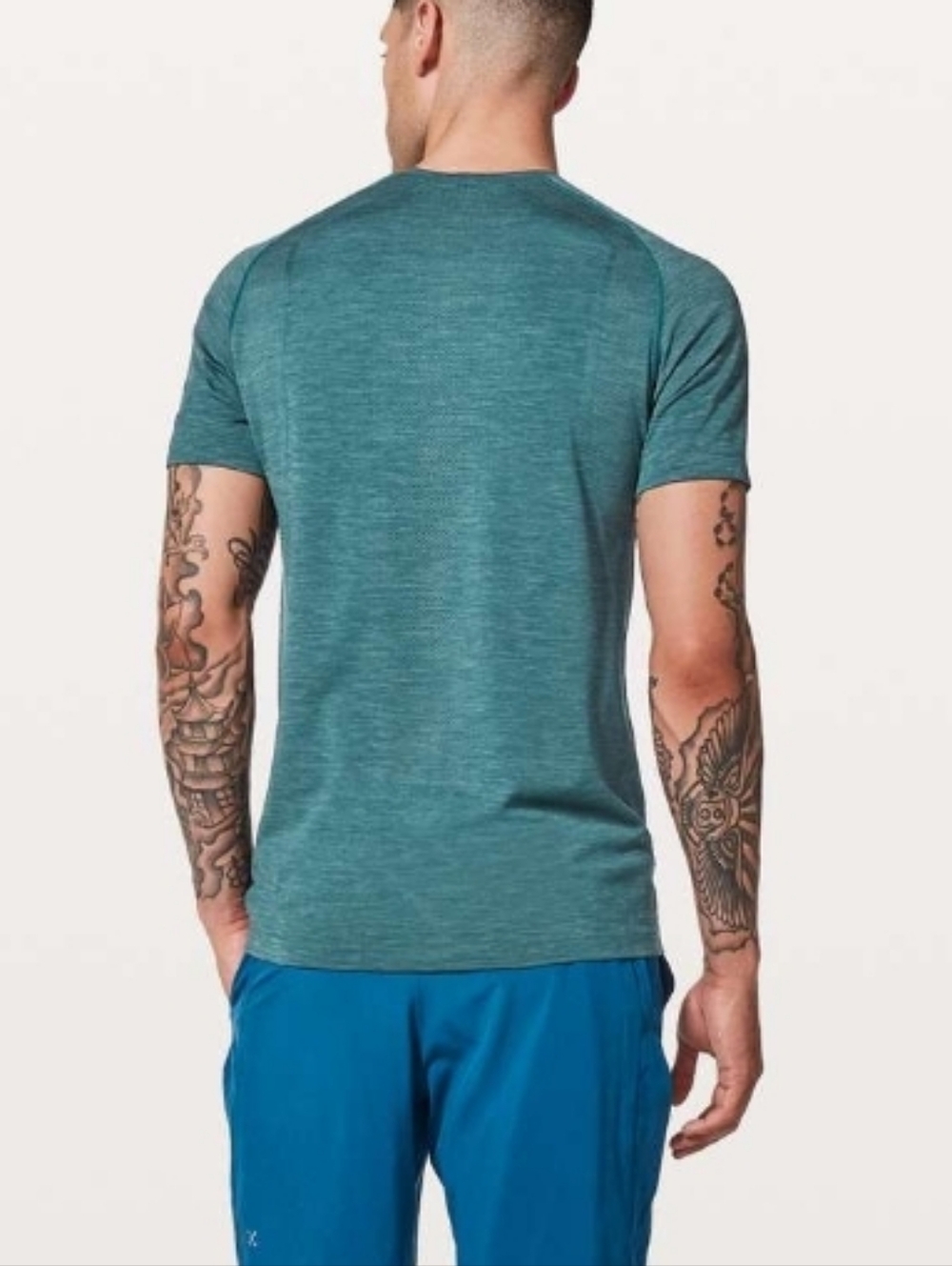 Lululemon Metal Vent Tech Short SleeveMystic Green / Mariner Sz XXL - Picture 2 of 7
